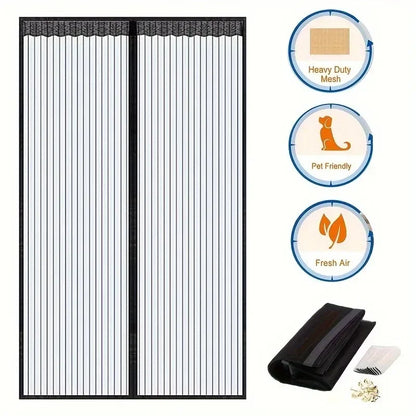 Magnetic Mosquito Net Curtain – Self-Closing Door Screen for Ventilation