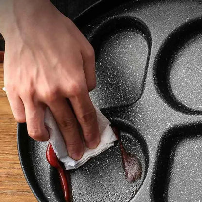مقلاة بيض صغيرة بأربع فتحات – مقلاة مقسمة غير لاصقة لبان كيك الإفطار