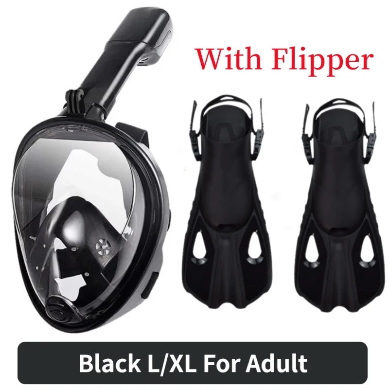 Full-Face Anti-Fog Snorkeling Mask – Waterproof Diving Mask for Adults &amp; Kids