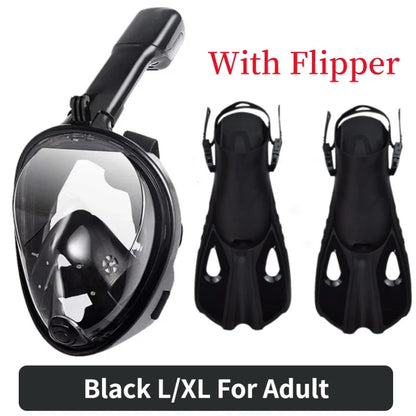 Full-Face Anti-Fog Snorkeling Mask – Waterproof Diving Mask for Adults &amp; Kids