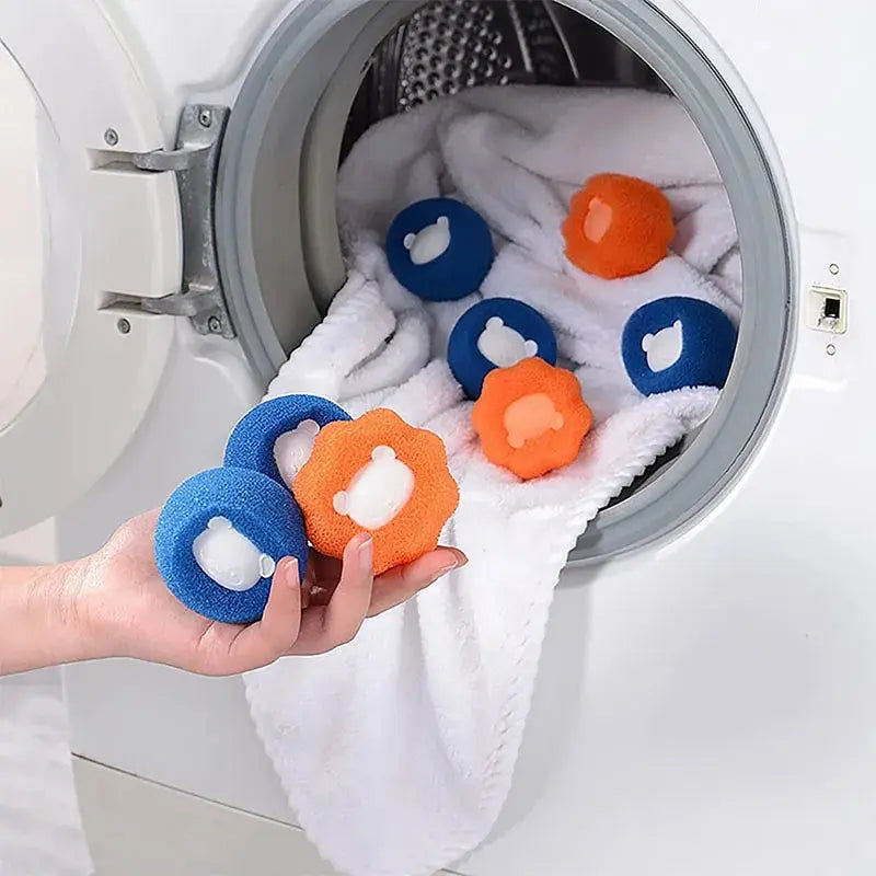 Reusable Pet Hair Remover Ball – Laundry &amp; Lint Catcher for Cats &amp; Dogs