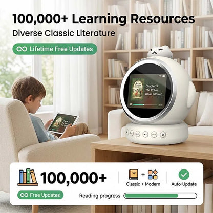 Smart AI Talking Alarm Clock for Kids – Sleep Training Robot Toy