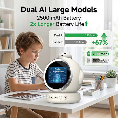 Smart AI Talking Alarm Clock for Kids – Sleep Training Robot Toy