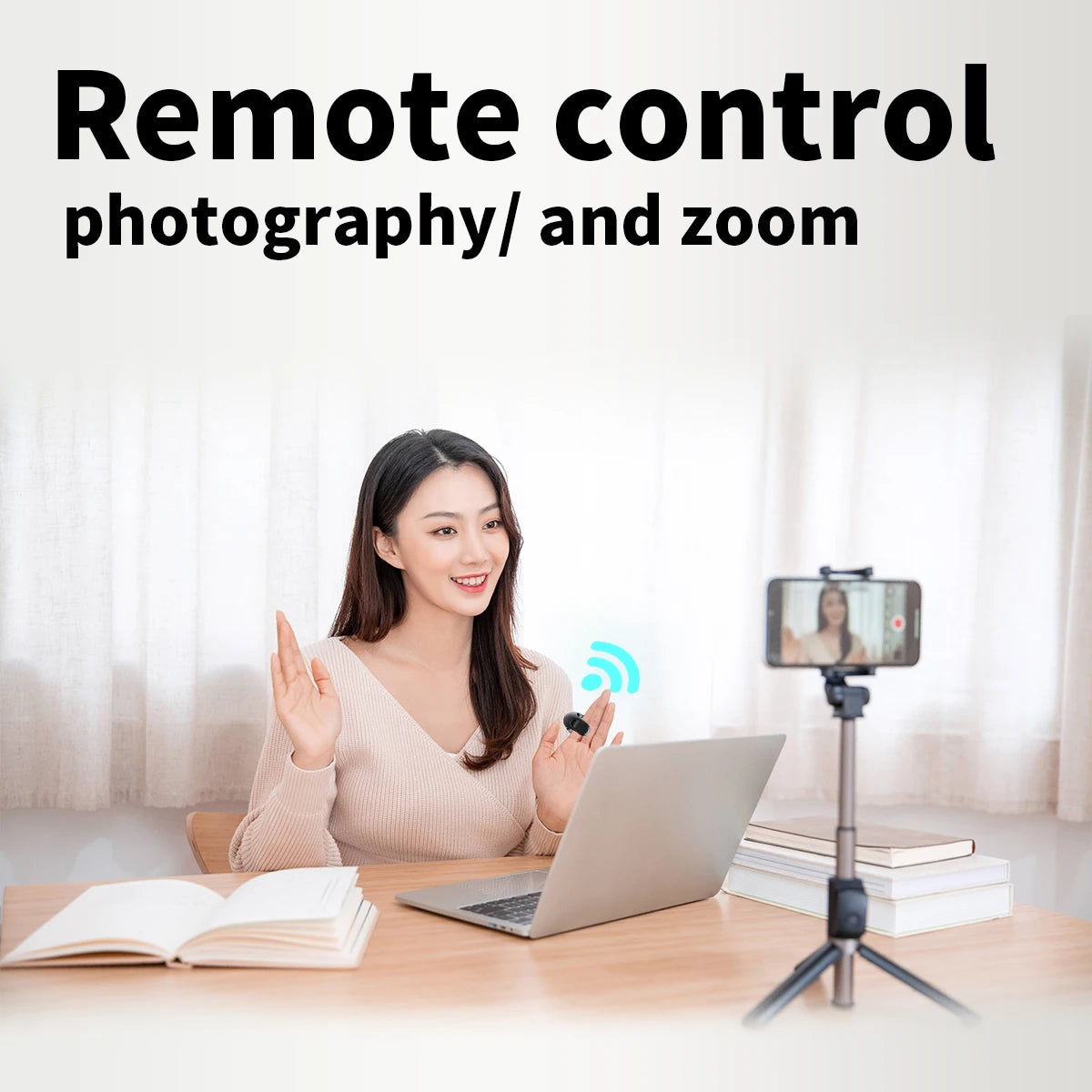 Bluetooth Scrolling Ring Finger Mouse – Wireless Ebook Page Turner Remote