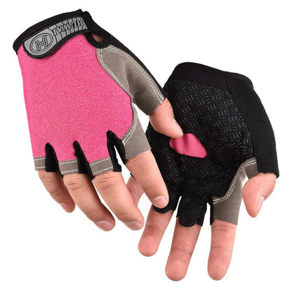 Men Cycling Bicycle Gloves Half Finger Gym Gloves Women Mitten Breathable Anti-slip Glove Fitness Sport Training Gloves