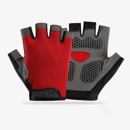 Men Cycling Bicycle Gloves Half Finger Gym Gloves Women Mitten Breathable Anti-slip Glove Fitness Sport Training Gloves