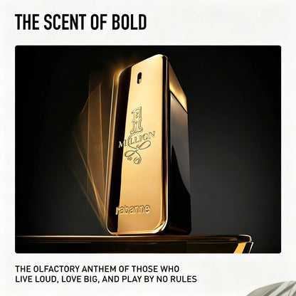1 Million Paco Rabane Perfume-Long Lasting Designer Fragrance for Men with Mandarin, Cinnamon & Amber - Luxury Men's Perfume Spray