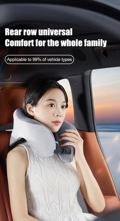 Travel Neck Pillow Slow Rebound Memory Foam U-shaped Pillow Comfortable Soft Car and Airplane Neck Pillow Office Nap