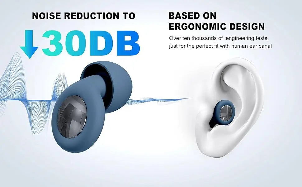 Waterproof Silicone Ear Plugs – Noise-Reduction Set for Sleep &amp; Swimming