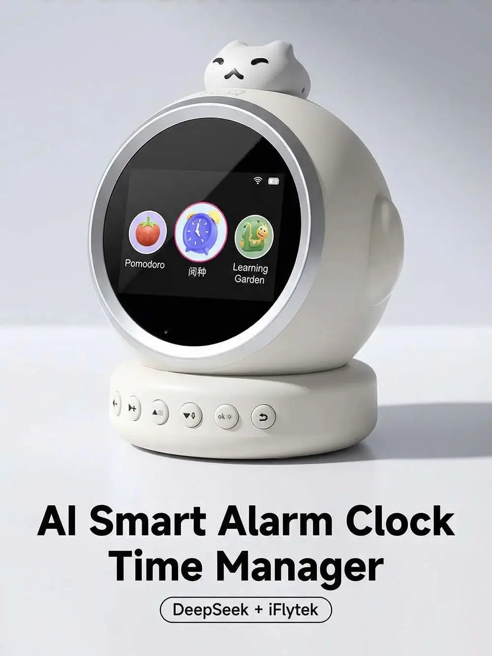 Smart AI Talking Alarm Clock for Kids – Sleep Training Robot Toy