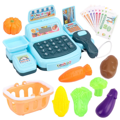 Kids Pretend Play Cash Register – Interactive Toy with Lights &amp; Sound