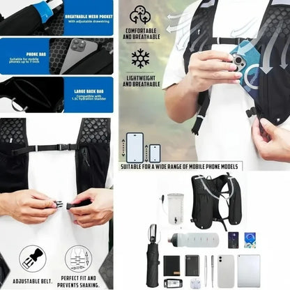 Running Hydration Vest – Breathable Water-Resistant Backpack for Marathons & Trails