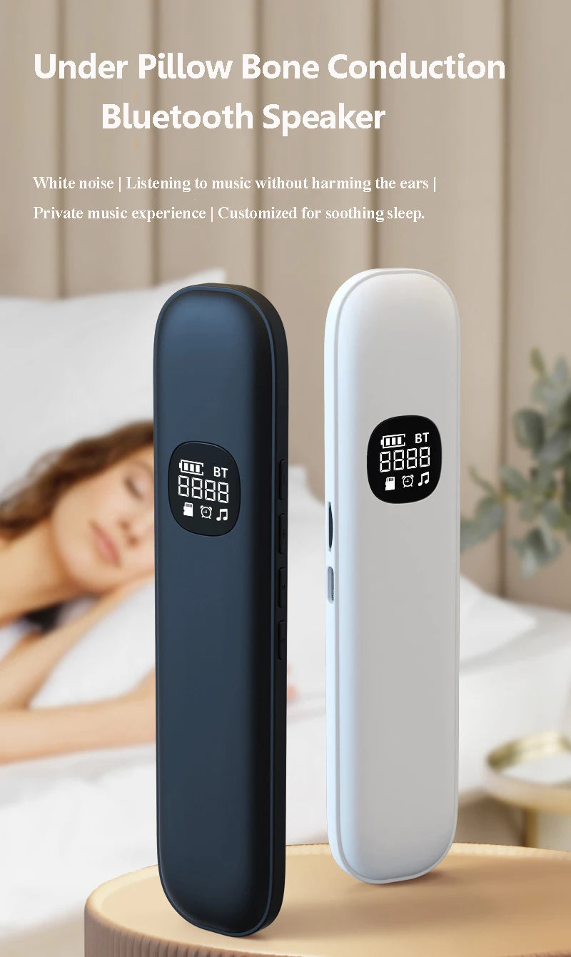 Under-Pillow Bluetooth Speaker – White Noise Sleep Aid with LED Display