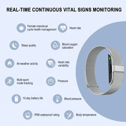 Smart Fitness Bracelet with Heart Rate & Blood Pressure Monitor – Waterproof Tracker