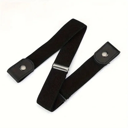 Traceless Invisible Elastic Belt – No-Buckle Stretch Belt for Jeans & Pants