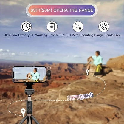 Wireless Lavalier Microphone – Windproof Mini Mic for iPhone &amp; Android