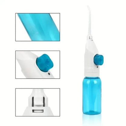 Portable Manual Water Flosser – Oral Irrigator for Deep Gum &amp; Teeth Care