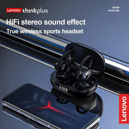 Lenovo LP75 Sports Wireless Earbuds – Bluetooth 5.3 with LED Power Display