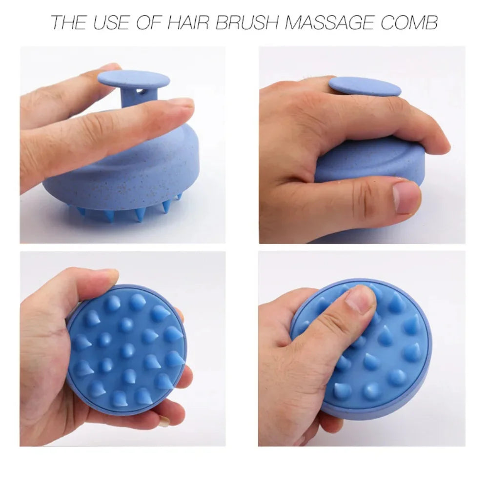 Silicone Scalp Massage Brush – Shampoo &amp; Body Wash Brush