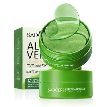 Aloe Vera Collagen Eye Mask (60pcs) – Anti-Dark-Circle Eye Patches