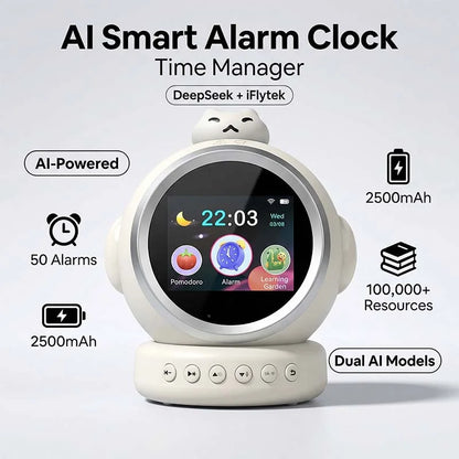 Smart AI Talking Alarm Clock for Kids – Sleep Training Robot Toy
