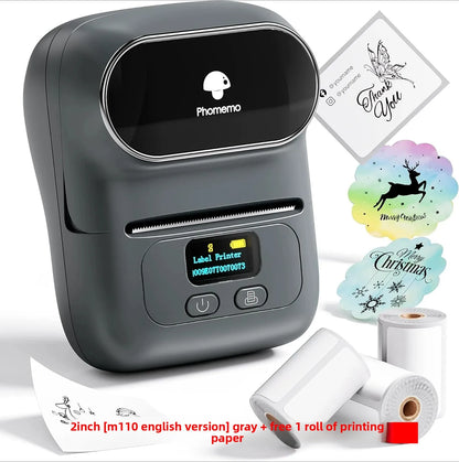 M108 Bluetooth Thermal Label Printer – Portable Self-Adhesive Printer for E-Commerce