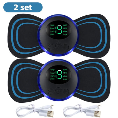 EMS Neck &amp; Back Massager – Low-Frequency Muscle Stimulator for Pain Relief