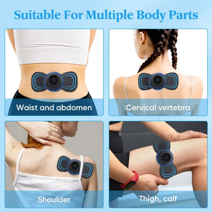 EMS Neck &amp; Back Massager – Low-Frequency Muscle Stimulator for Pain Relief