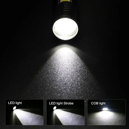 مصباح يدوي LED قابل لإعادة الشحن بقوة 100000 لومن – كشاف تكتيكي مقاوم للماء للتخييم وصيد الأسماك