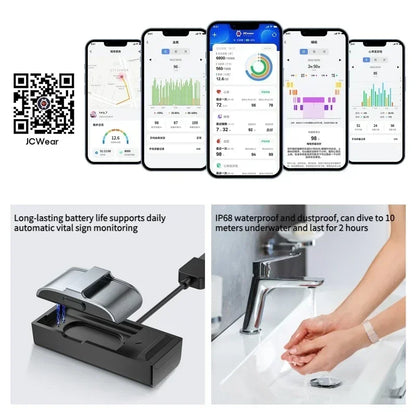 Smart Fitness Bracelet with Heart Rate & Blood Pressure Monitor – Waterproof Tracker
