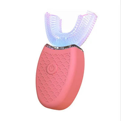 Intelligent U-Type Toothbrush 360 Degrees Sonic Electric Automatic with USB Charge Waterproof Silicon Head for Oral Care