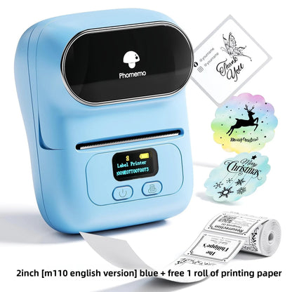 M108 Bluetooth Thermal Label Printer – Portable Self-Adhesive Printer for E-Commerce