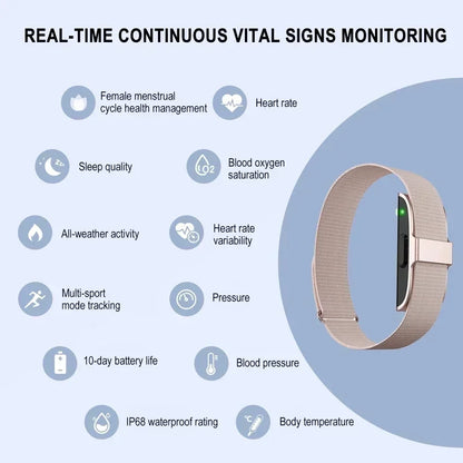 Smart Fitness Bracelet with Heart Rate & Blood Pressure Monitor – Waterproof Tracker